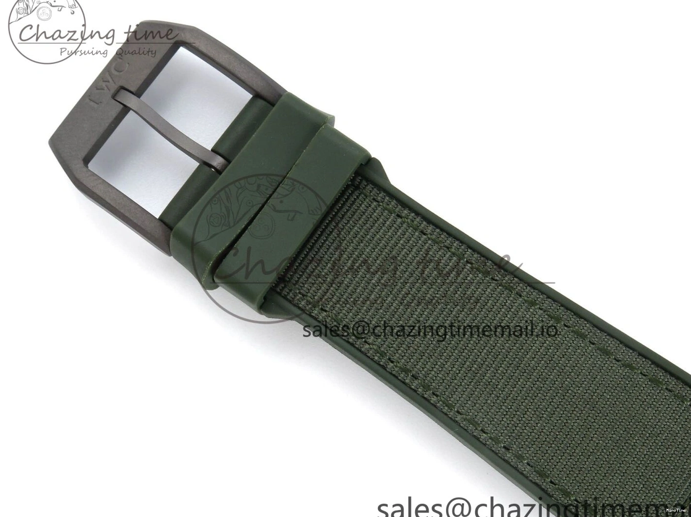 MIROTIME 0302 Big Pilot IW329802 M+F 1:1 Best Edition Green Dial on Green Nylon Strap MY Unique 7002